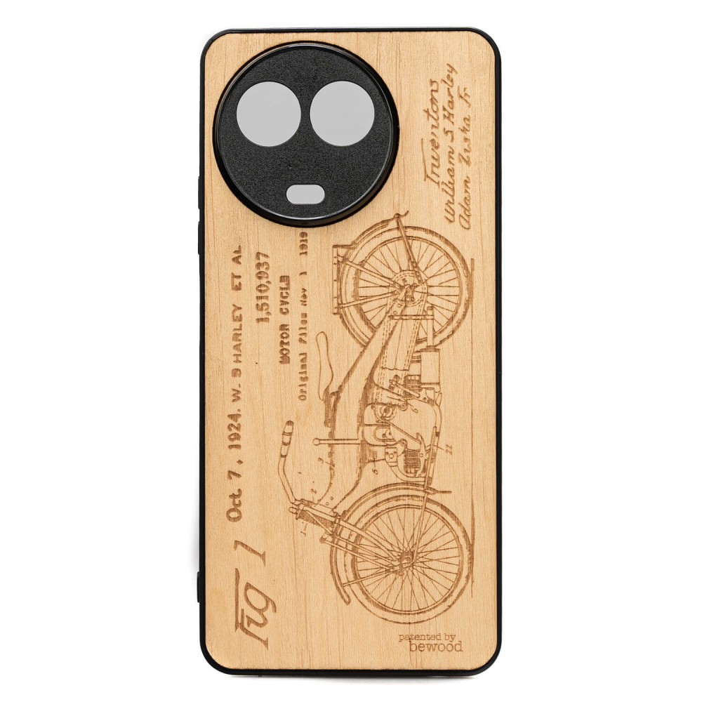 Drewniane Etui Bewood na Realme 11 5G HARLEY PATENT ANIEGRE