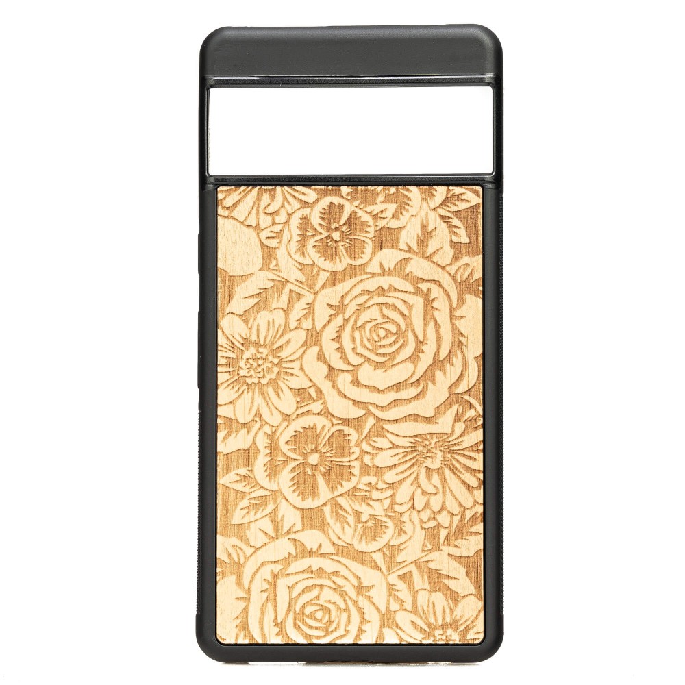 Google Pixel 7 Pro Roses Anigre Bewood Wood Case