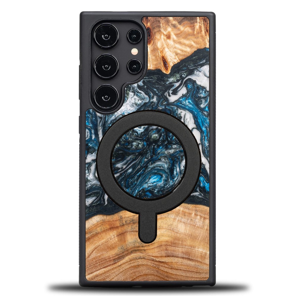 Bewood Resin Case - Samsung Galaxy S24 Ultra - Planets - Earth - MagSafe