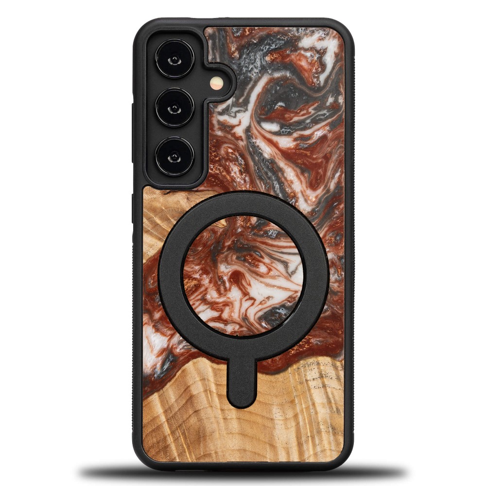 Etui Bewood Unique na Samsung Galaxy S24 - Planets - Wenus z MagSafe