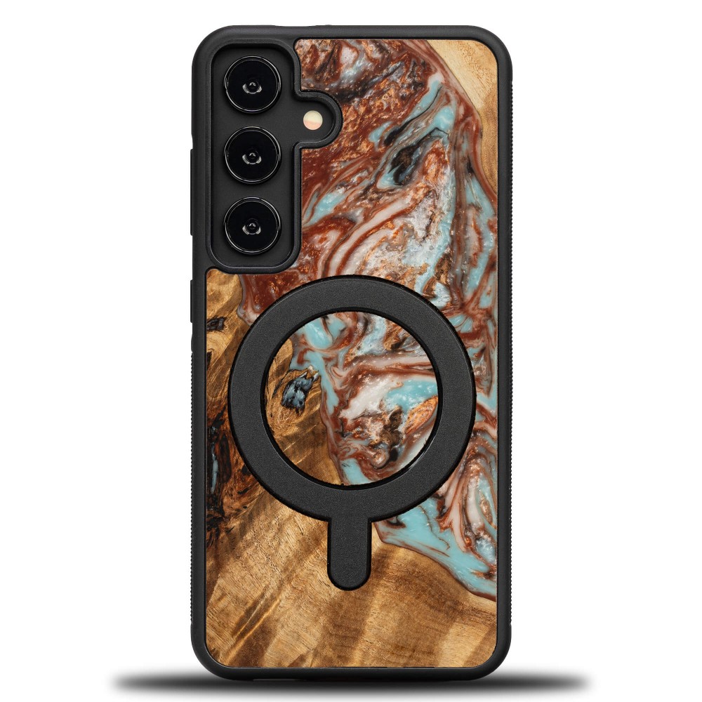 Etui Bewood Unique na Samsung Galaxy S24 - Planets - Jowisz z MagSafe