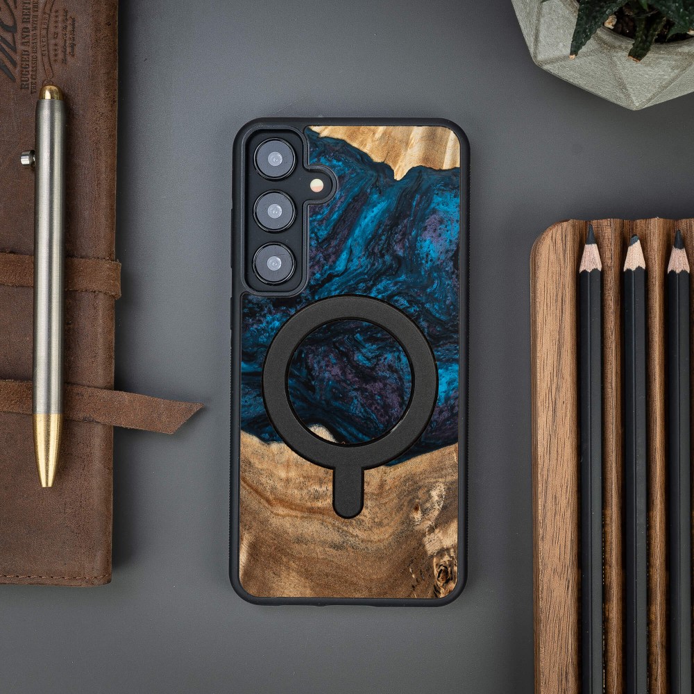 Bewood Resin Case - Samsung Galaxy S24 Plus - Planets - Neptune - MagSafe