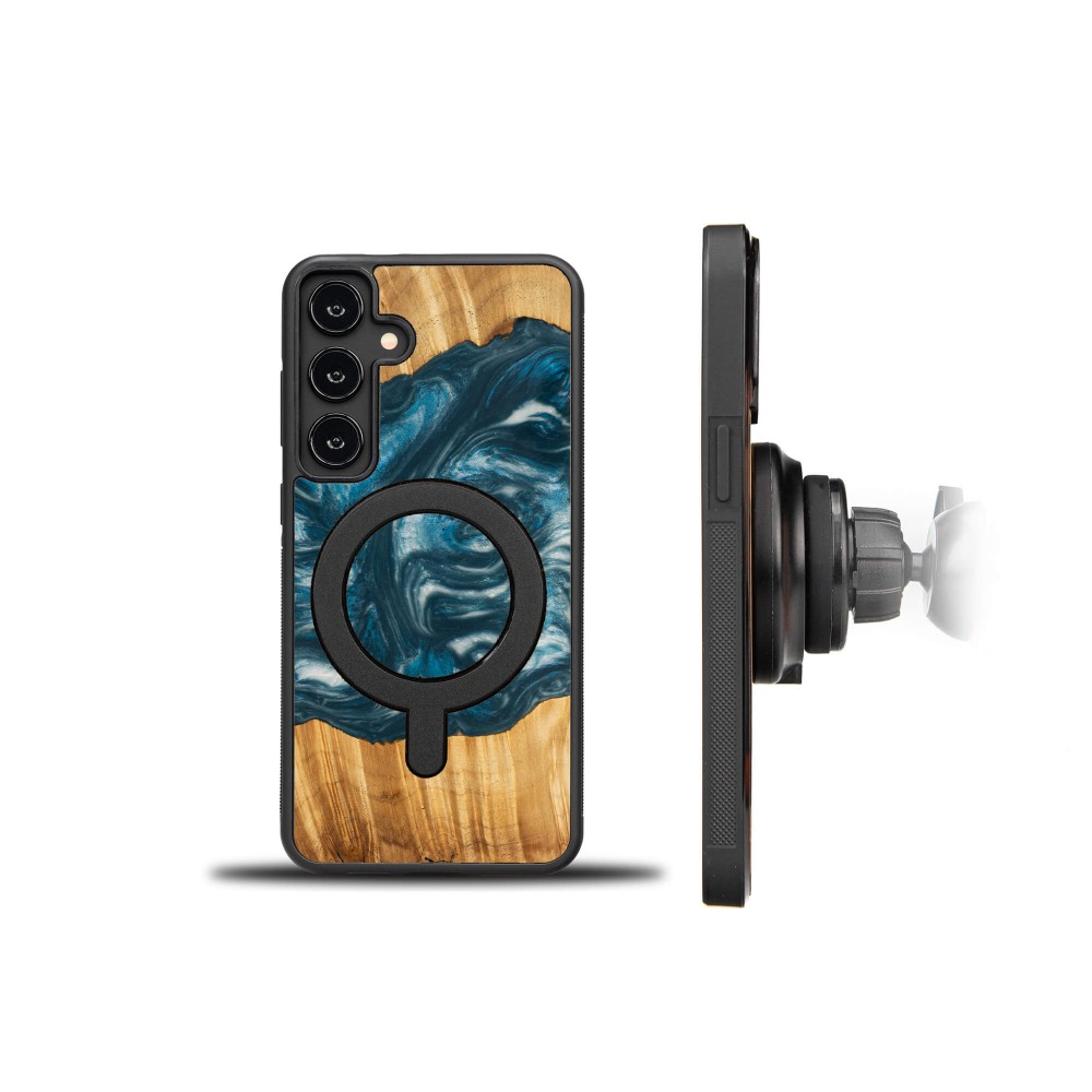 Etui Bewood Unique na Samsung Galaxy S24 Plus - 4 Żywioły - Powietrze z MagSafe