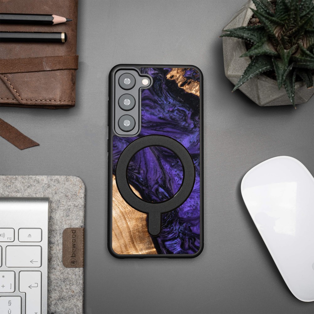 Bewood Resin Case - Samsung Galaxy S23 - Violet - MagSafe