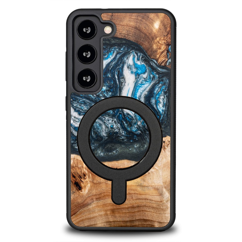 Bewood Resin Case - Samsung Galaxy S23 - Planets - Earth - MagSafe