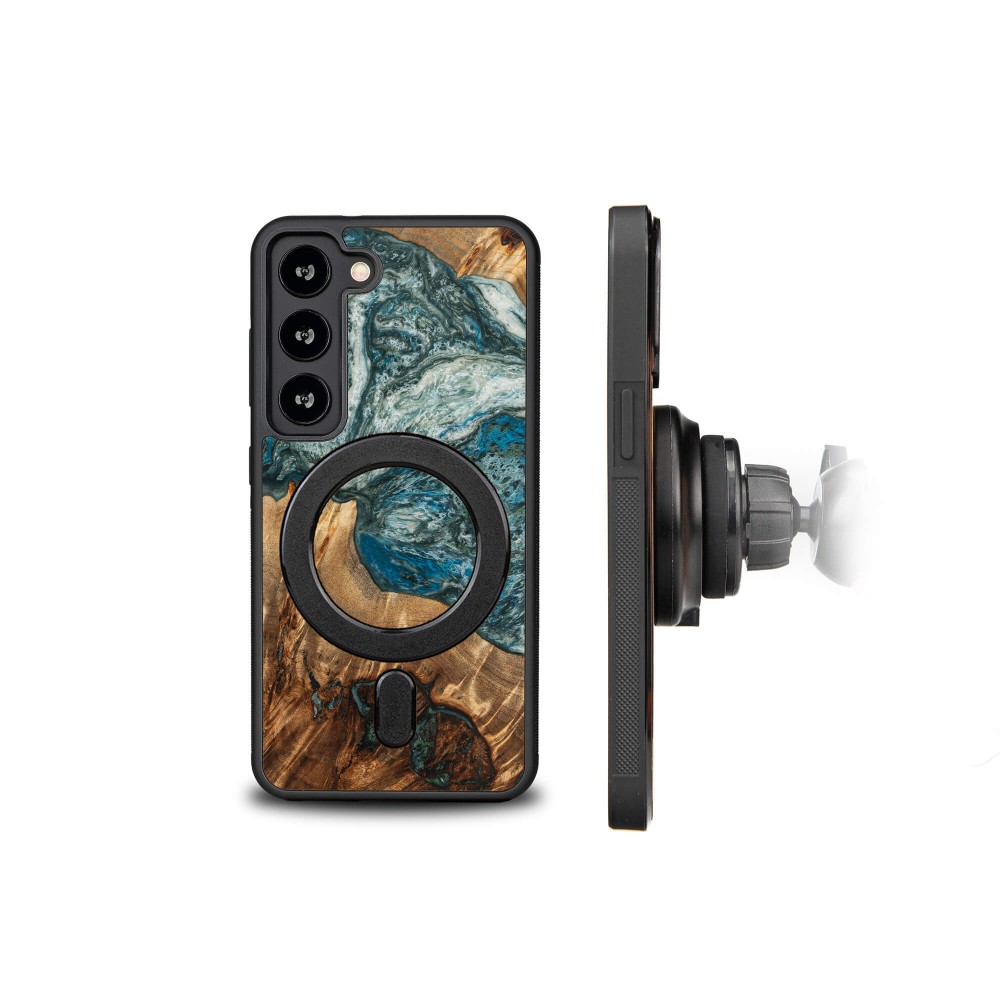 Bewood Resin Case - Samsung Galaxy S23 - Planets - Earth - MagSafe