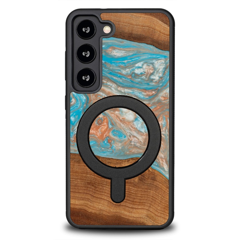 Bewood Resin Case - Samsung Galaxy S23 - Planets - Saturn - MagSafe