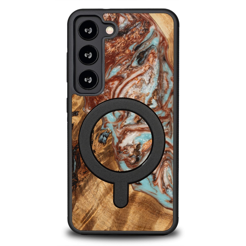Etui Bewood Unique na Samsung Galaxy S23 - Planets - Jowisz z MagSafe