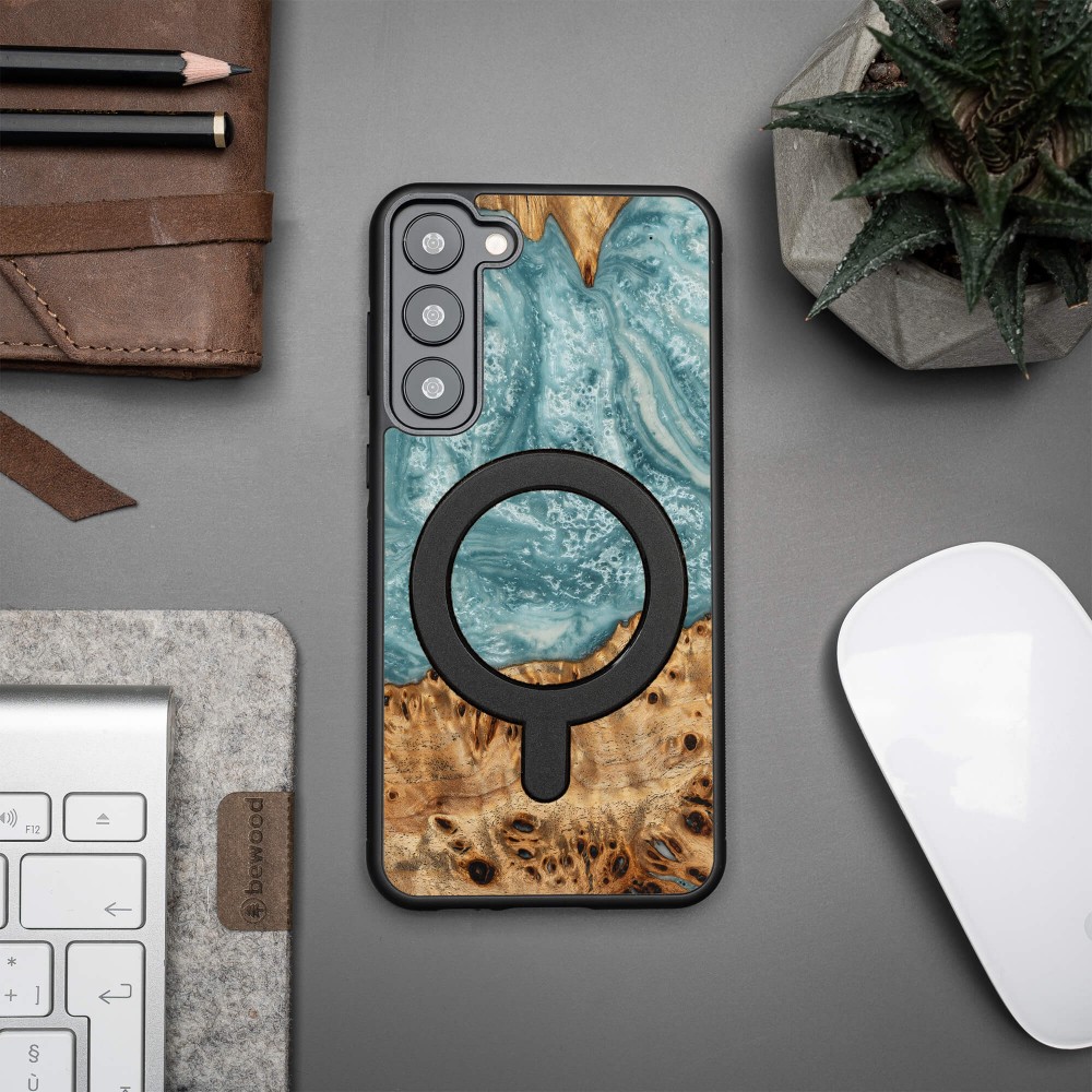 Bewood Resin Case - Samsung Galaxy S23 Plus - Planets - Uranus - MagSafe