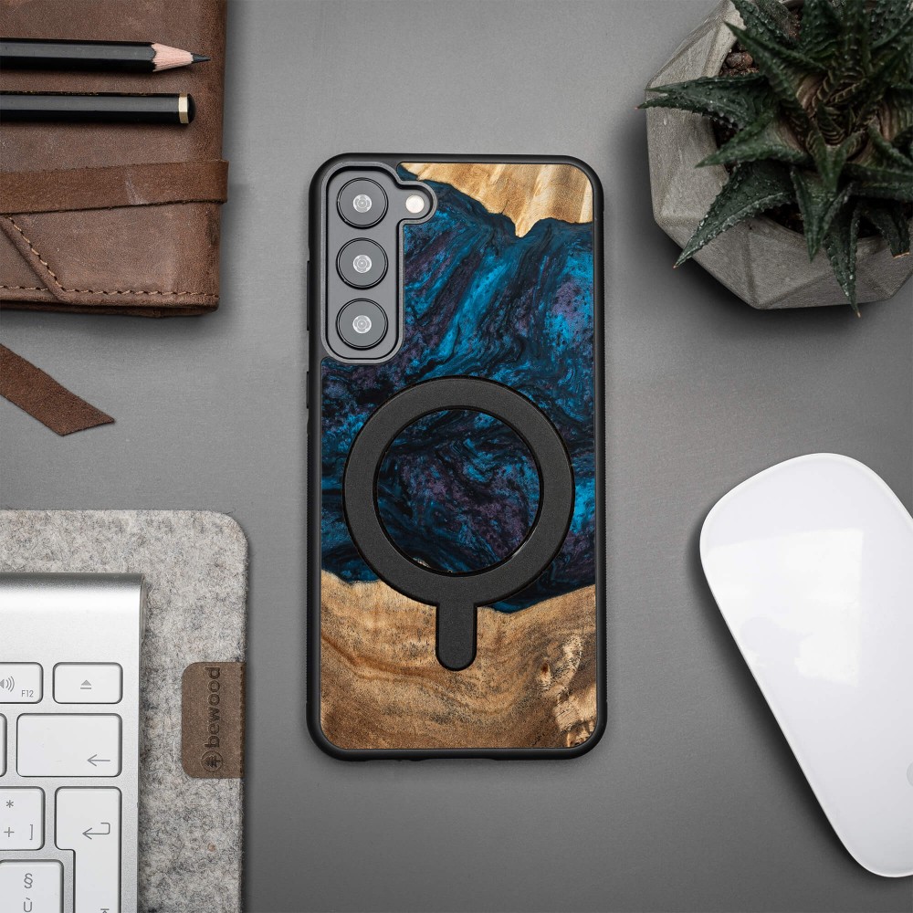 Bewood Resin Case - Samsung Galaxy S23 Plus - Planets - Neptune - MagSafe