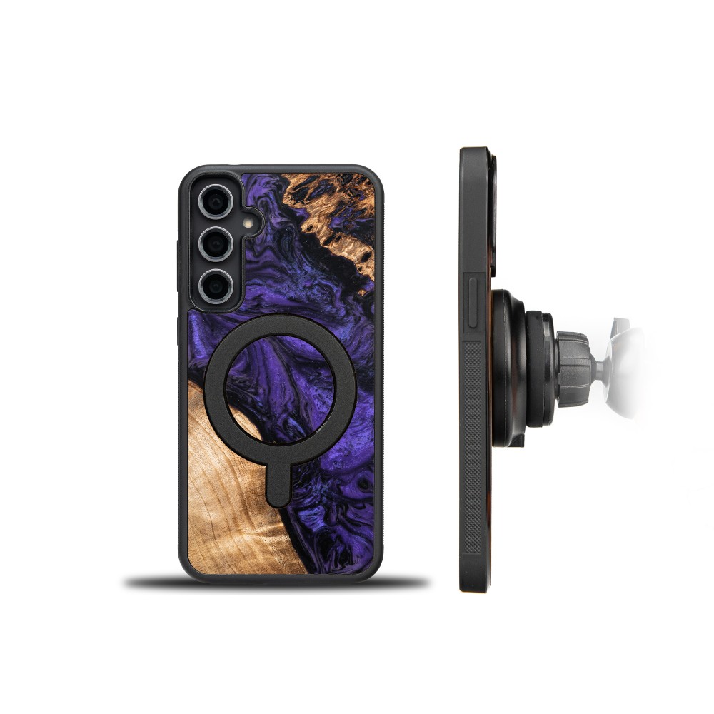Etui Bewood Unique na Samsung Galaxy S23 FE - Violet z MagSafe