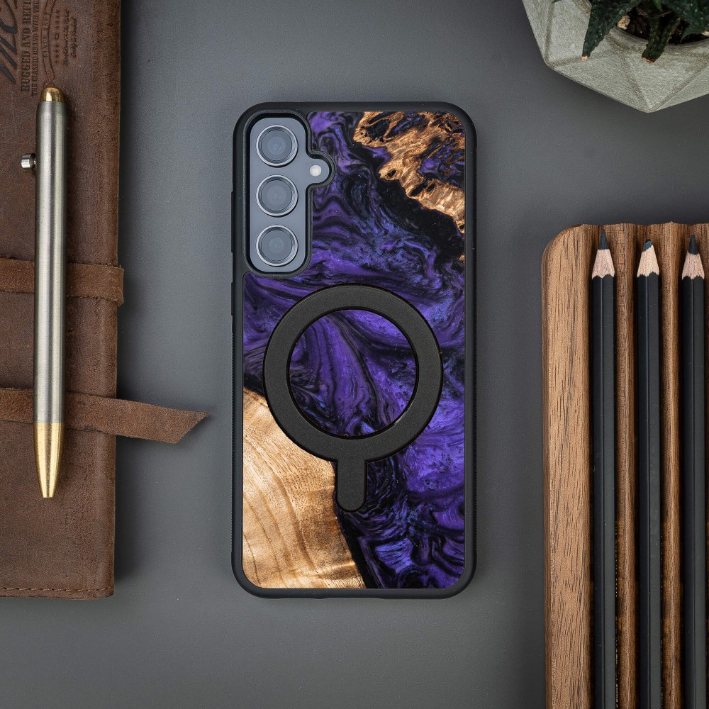 Bewood Resin Case - Samsung Galaxy S23 FE - Violet - MagSafe