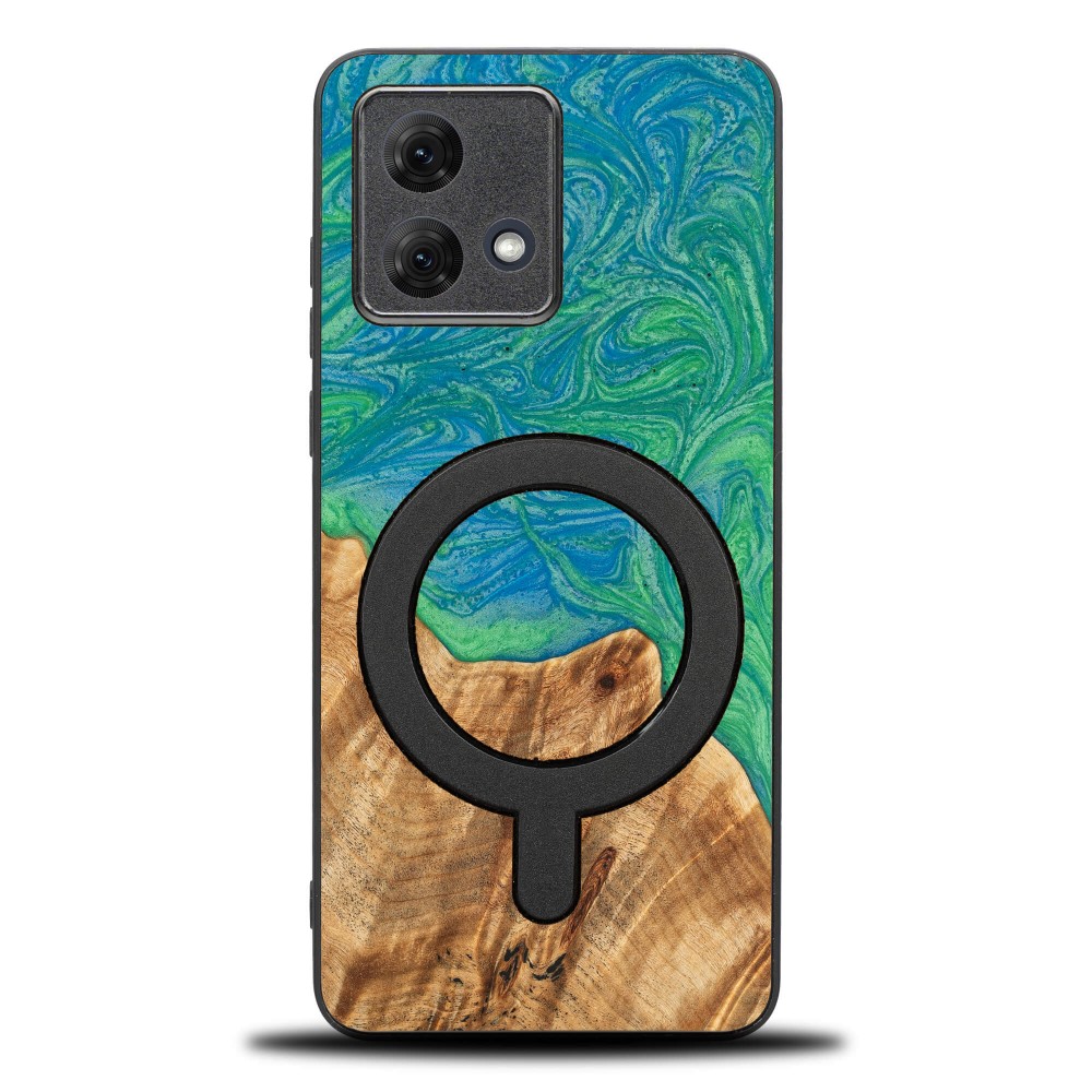 Bewood Resin Case for Motorola G84 5G - Neons - Tokyo with MagSafe