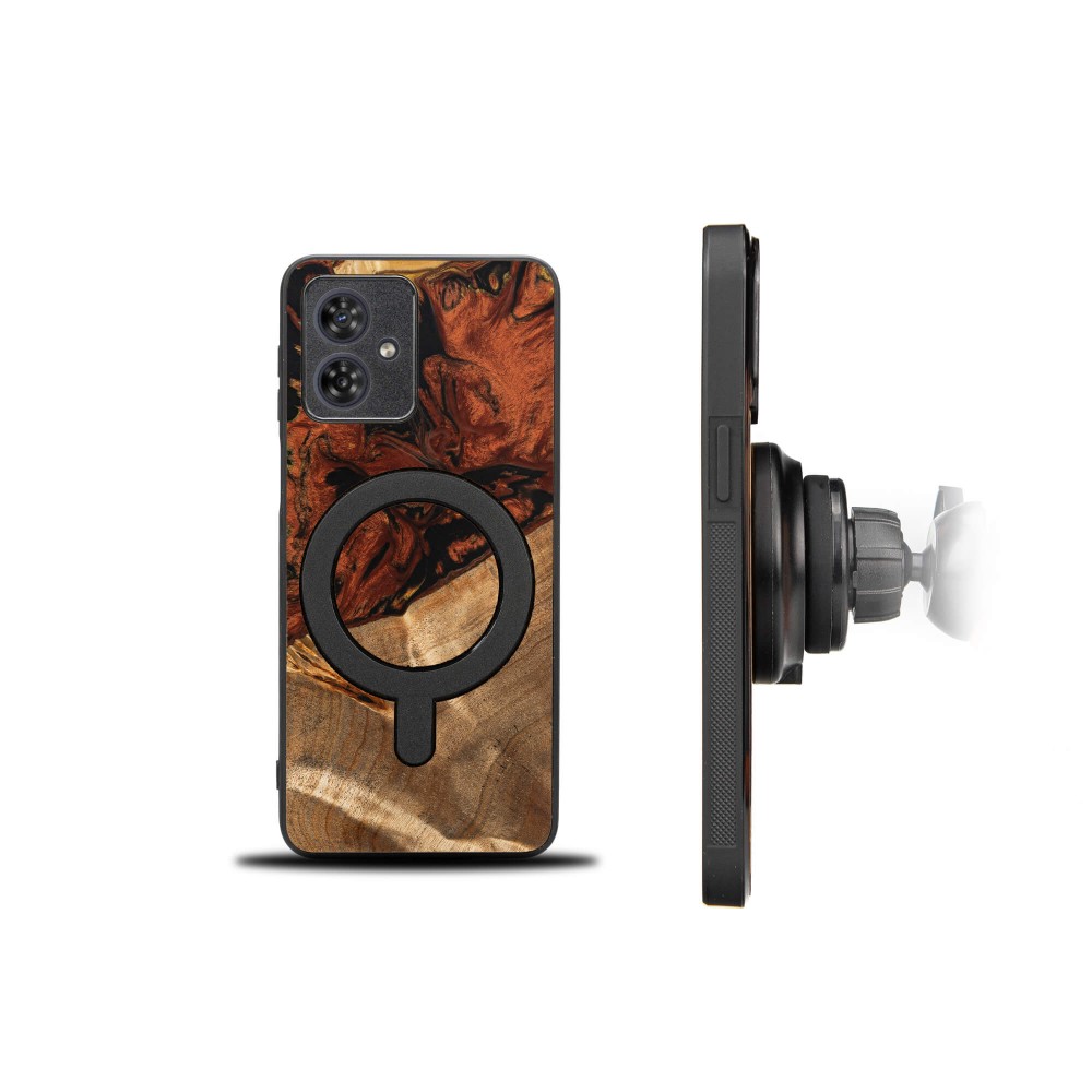 Bewood Resin Case for Motorola G54 5G - 4 Elements - Fire with MagSafe