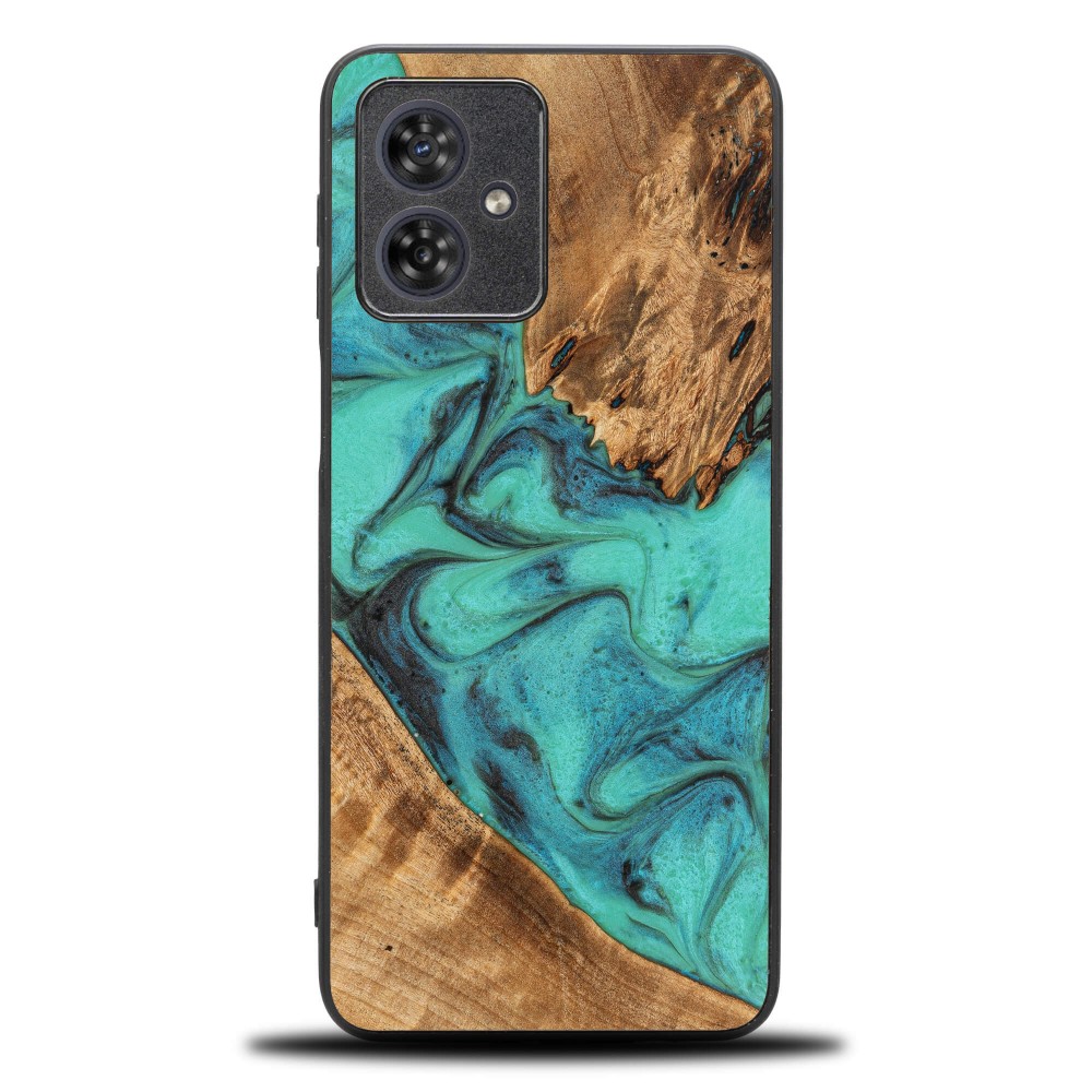 Etui Bewood Unique do Motorola G54 5G - Turquoise