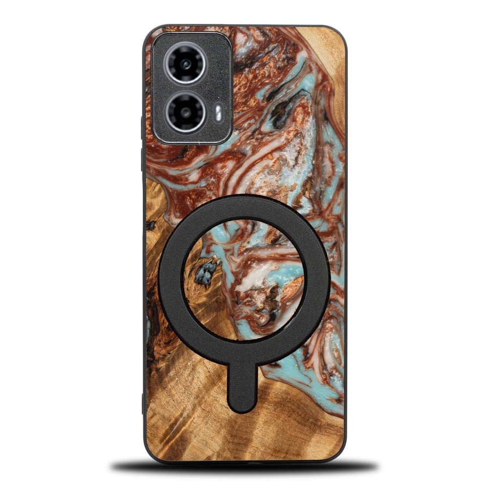 Bewood Resin Case for Motorola G34 5G - Planets - Jupiter with MagSafe