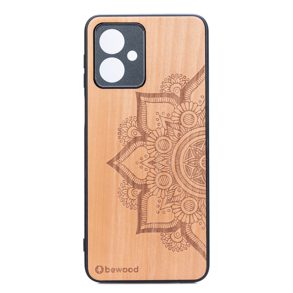 Drewniane Etui Bewood do Motorola G54 5G MANDALA JABŁOŃ