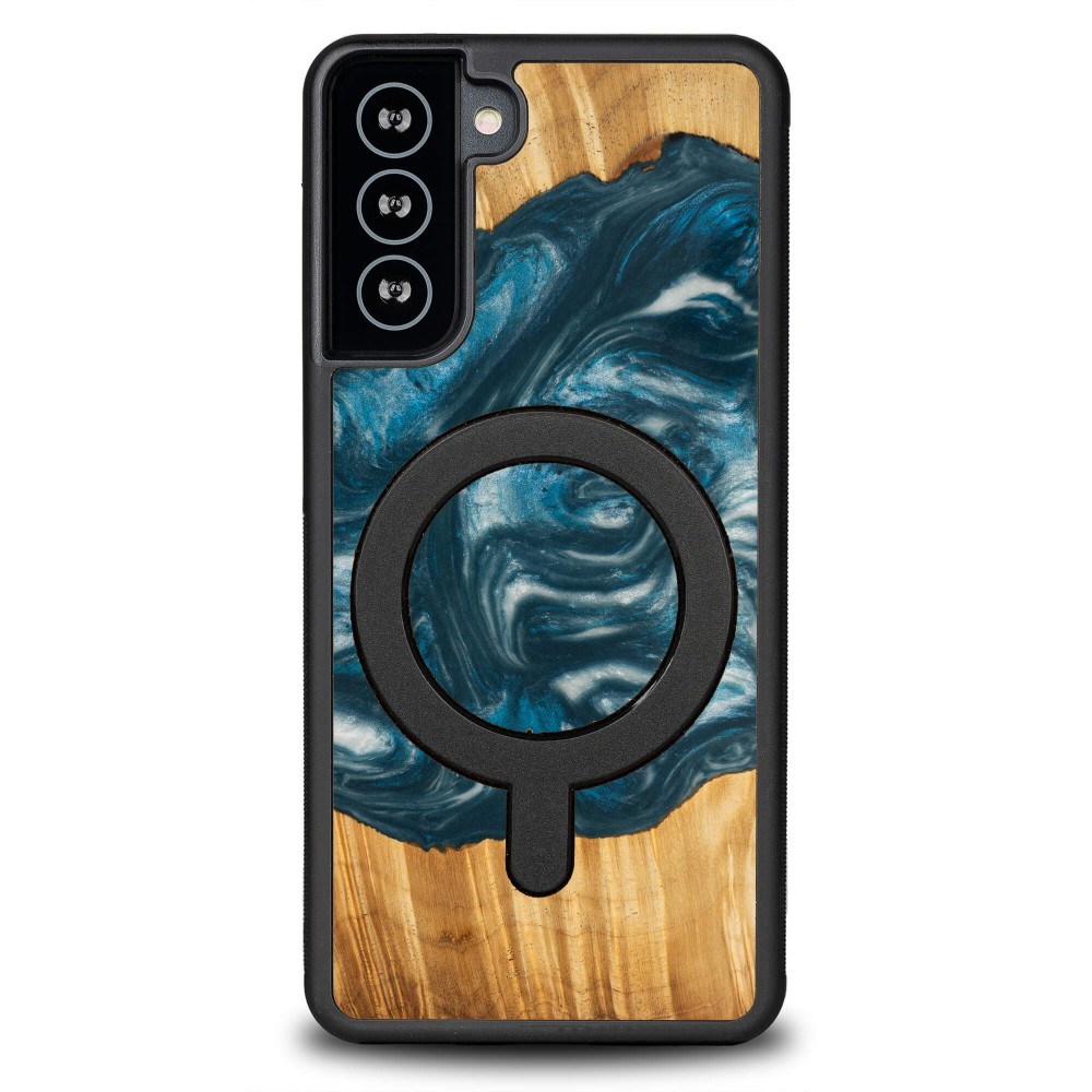 Etui Bewood Unique na Samsung Galaxy S21 FE - 4 Żywioły - Powietrze z MagSafe