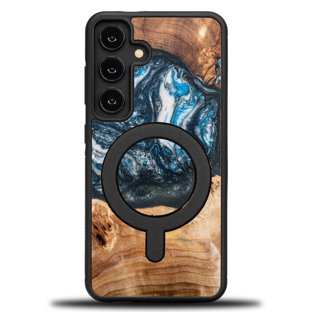 Bewood Resin Case - Samsung Galaxy A55 5G - Planets - Earth - MagSafe