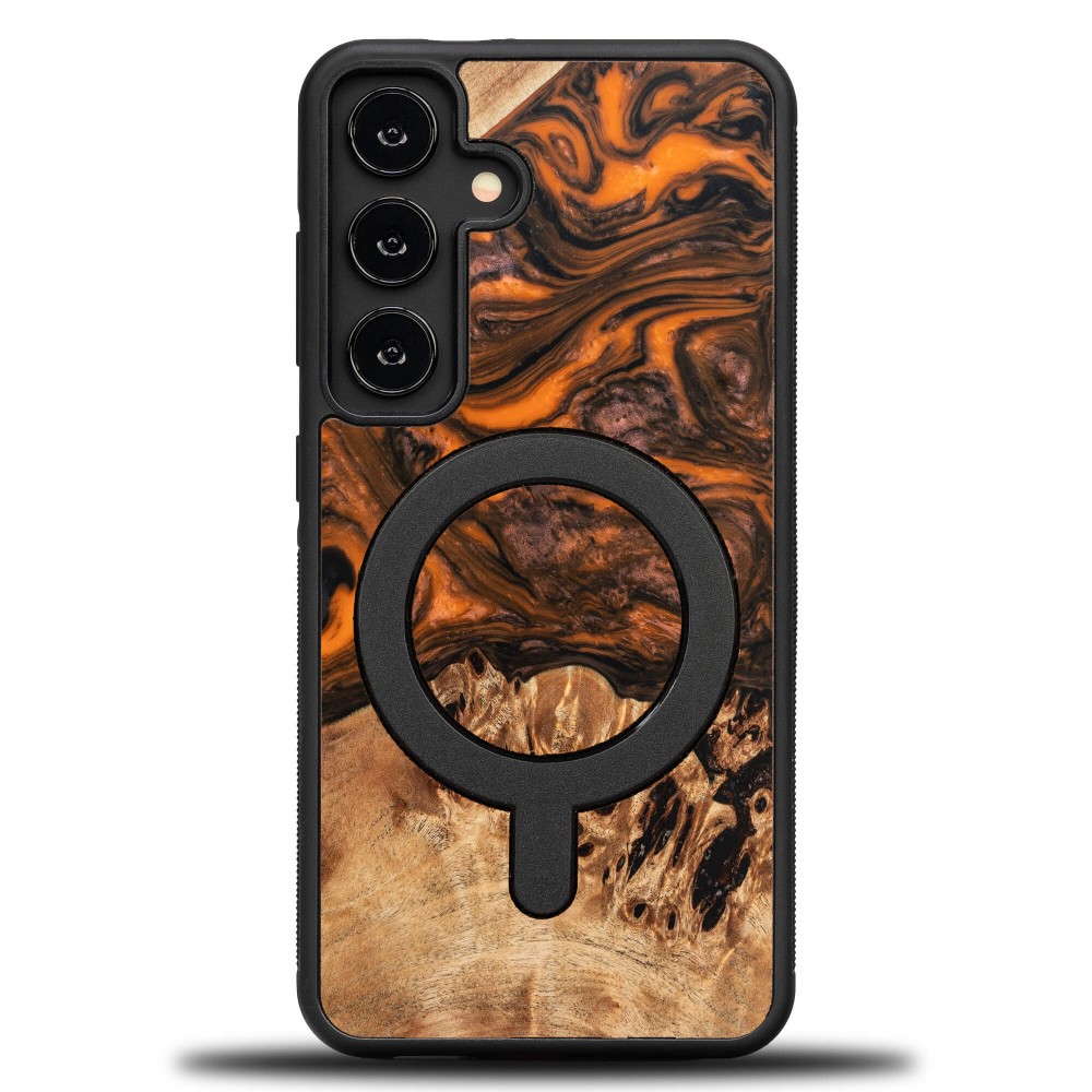 Bewood Resin Case - Samsung Galaxy A55 5G - Orange - MagSafe