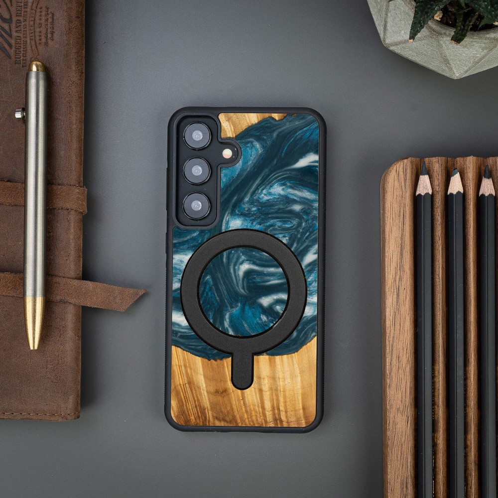 Bewood Resin Case - Samsung Galaxy A55 5G - 4 Elements - Air - MagSafe