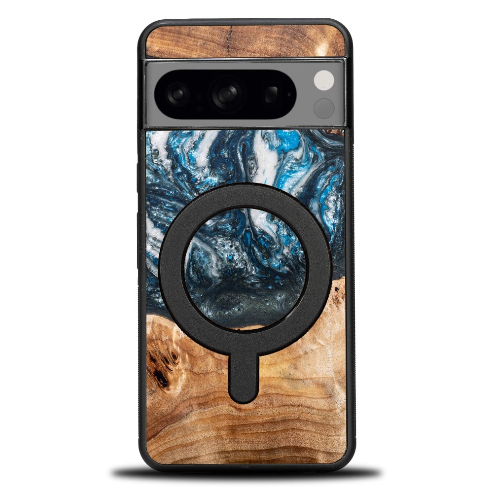 Bewood Resin Case - Google Pixel 8 - Planets - Earth - MagSafe