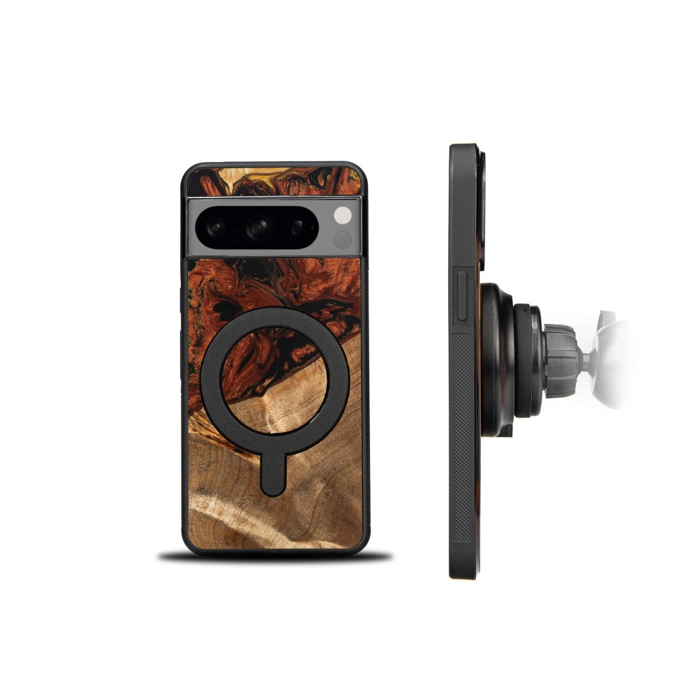 Bewood Resin Case - Google Pixel 8 - 4 Elements - Fire - MagSafe