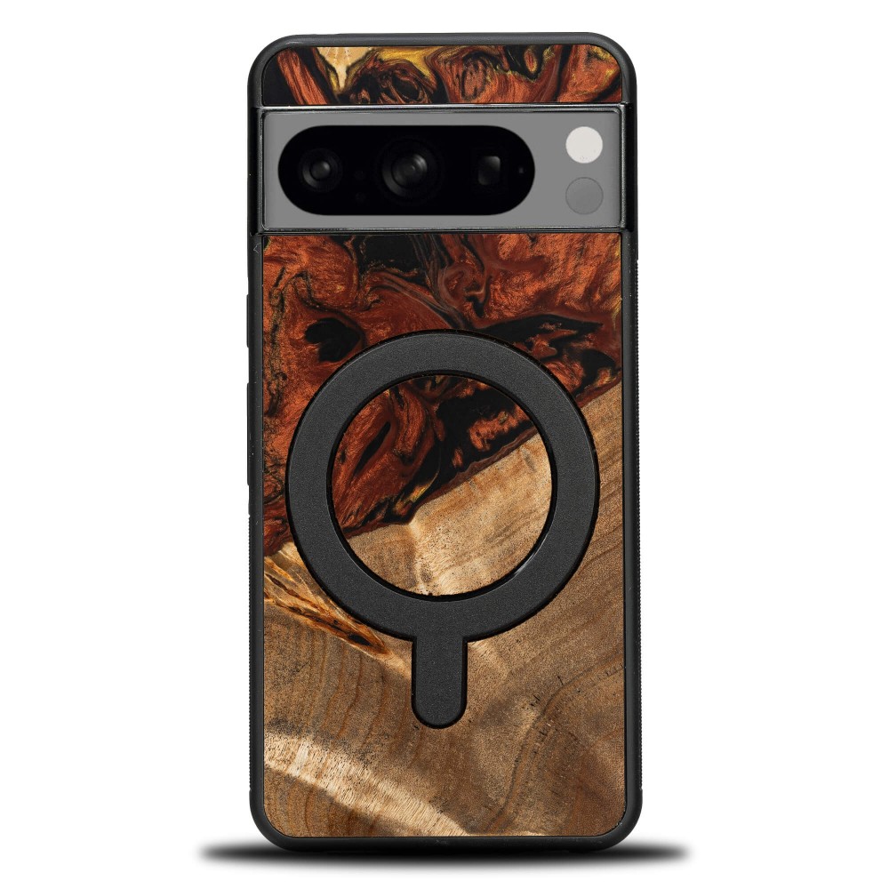 Bewood Resin Case - Google Pixel 8 Pro - 4 Elements - Fire - MagSafe