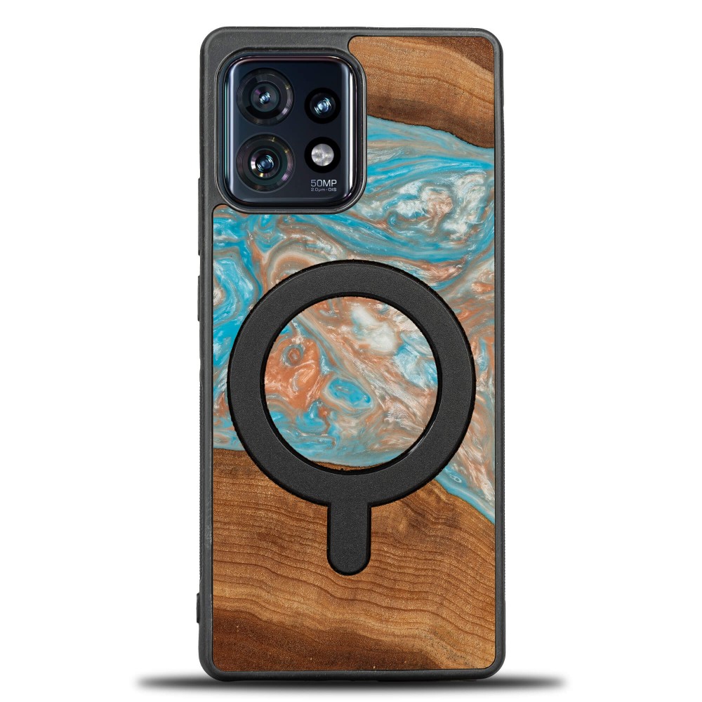 Etui Bewood Unique na Motorola Edge 40 Pro - Planets - Saturn z MagSafe (1)