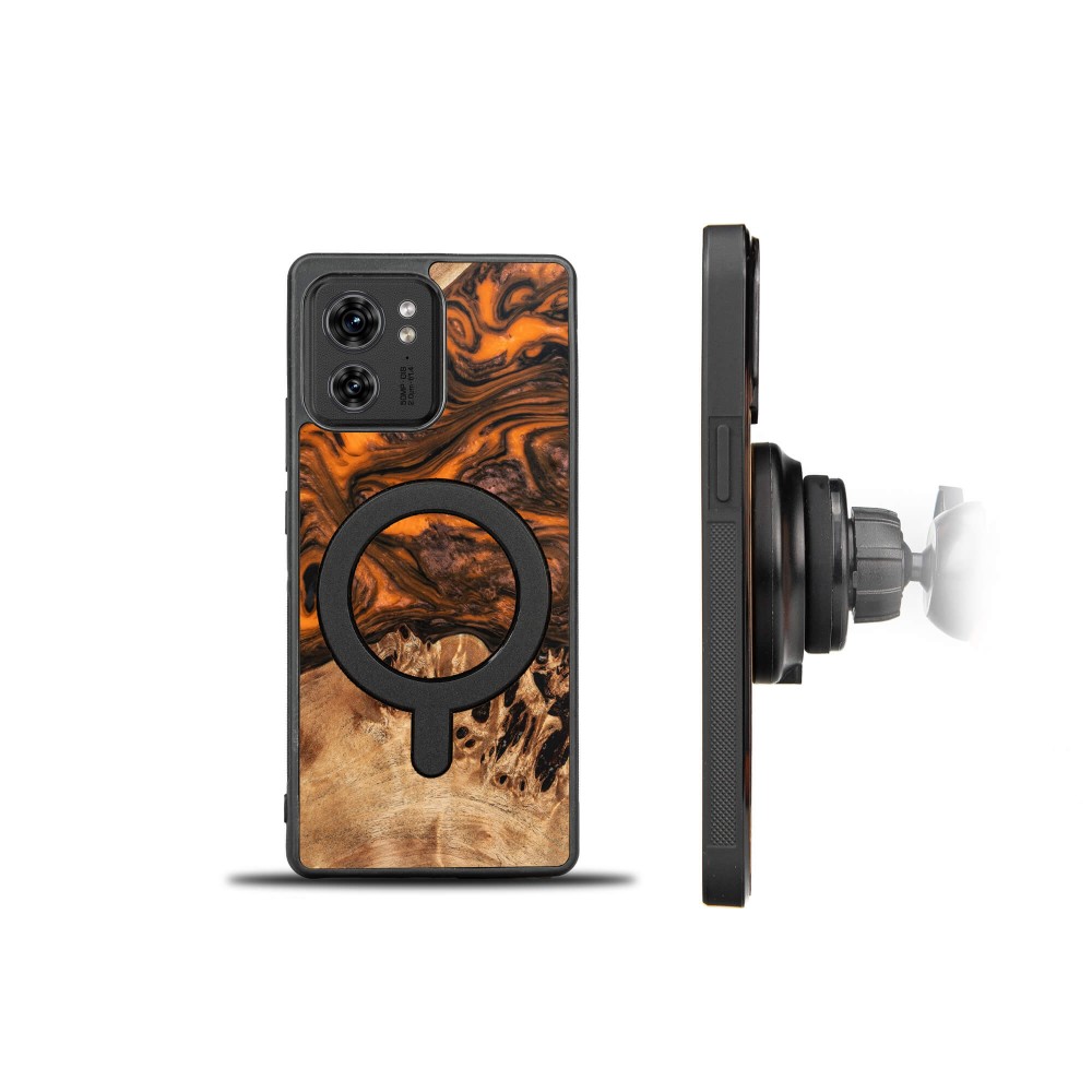 Bewood Resin Case - Motorola Edge 40 - Orange - MagSafe