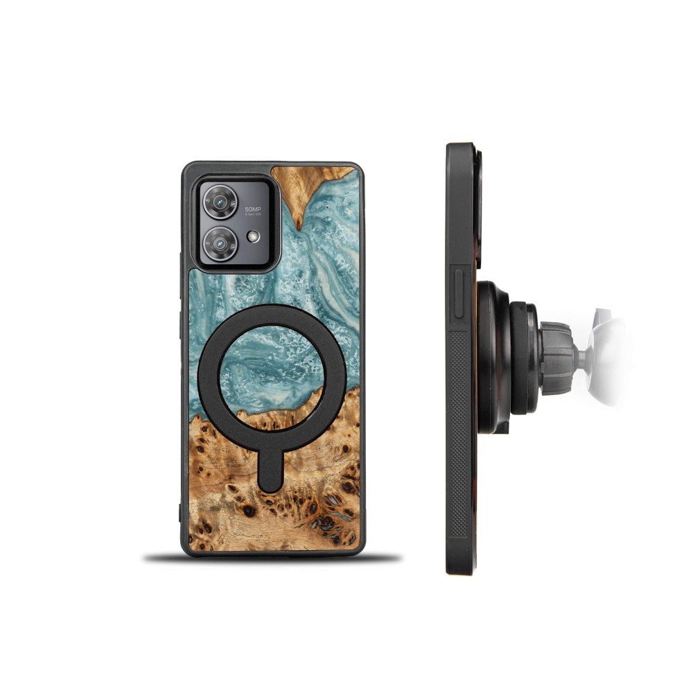 Bewood Resin Case - Motorola Edge 40 Neo - Planets - Uranus - MagSafe