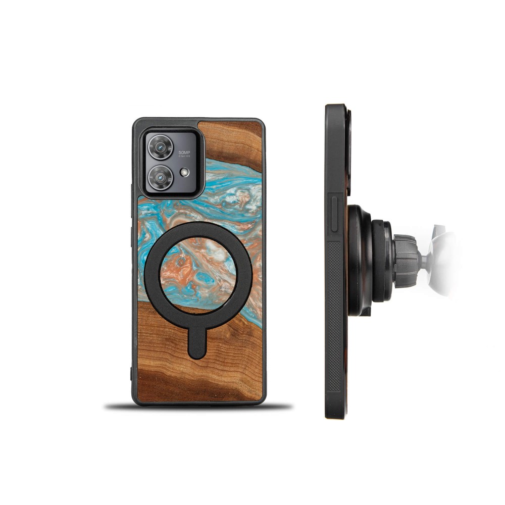 Bewood Resin Case - Motorola Edge 40 Neo - Planets - Saturn - MagSafe