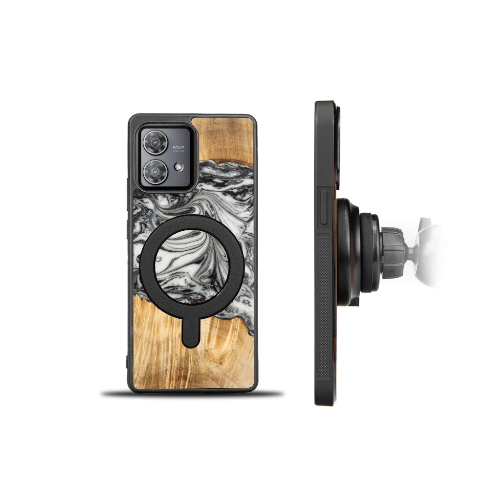 Bewood Resin Case - Motorola Edge 40 Neo - 4 Elements - Earth - MagSafe