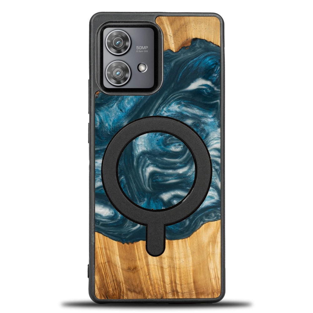 Etui Bewood Unique na Motorola Edge 40 Neo - 4 Żywioły - Powietrze z MagSafe