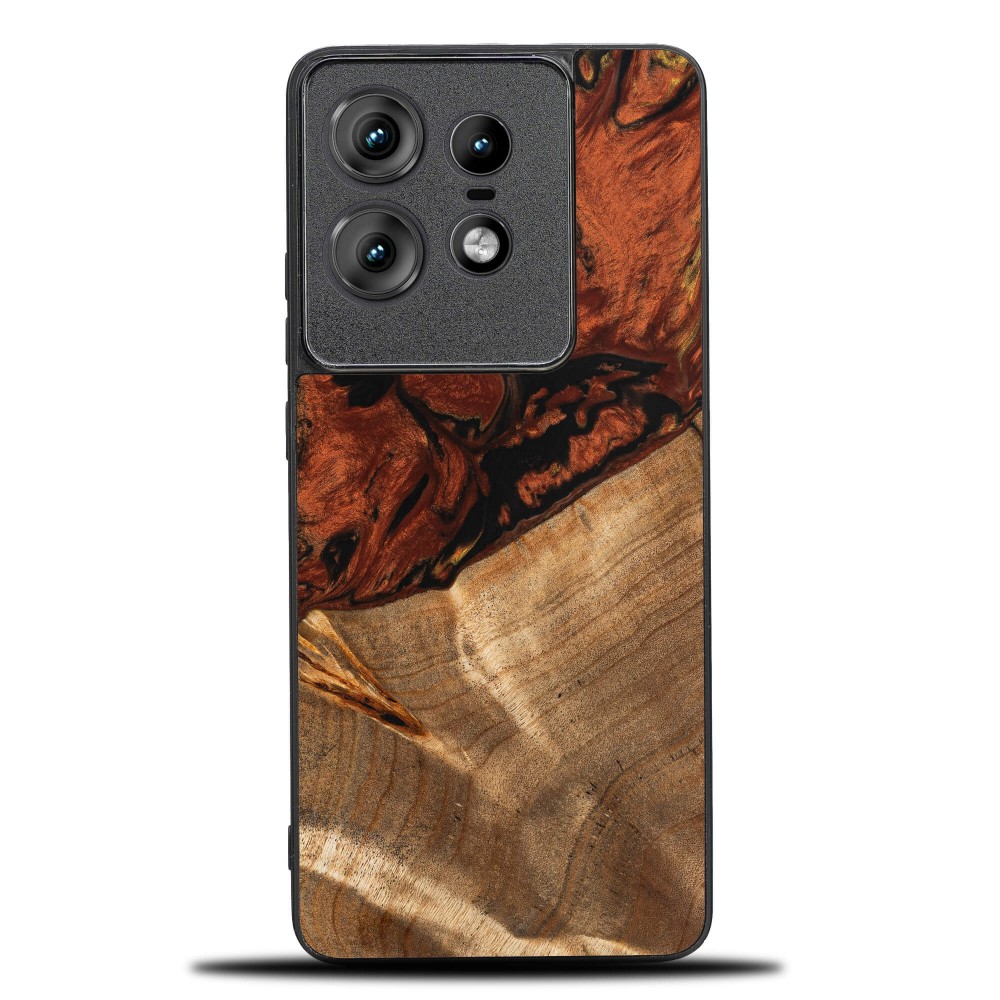 Bewood Resin Case for Motorola Edge 50 Pro - 4 Elements - Fire