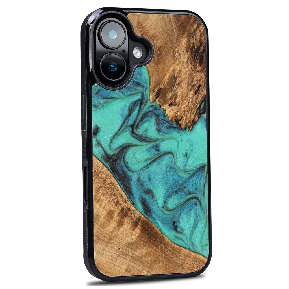 Bewood Resin Case for Apple iPhone 16 - Turquoise