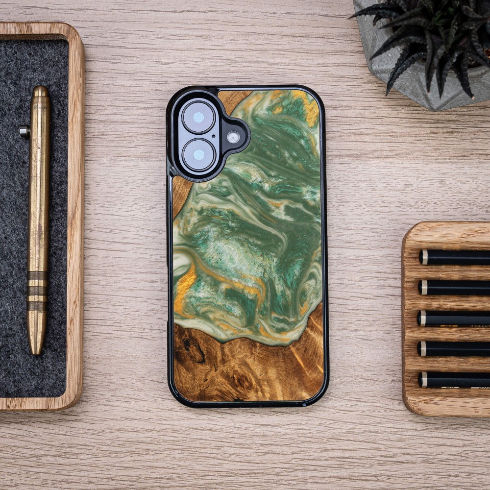 Bewood Resin Case for Apple iPhone 16 - 4 Elements - Water