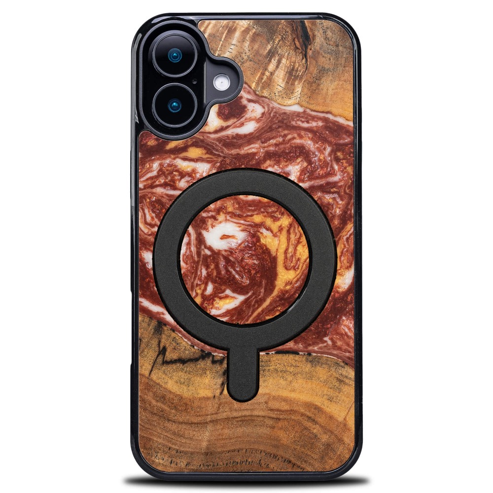 Bewood Resin Case for Apple iPhone 16 - Planets - Mars with MagSafe