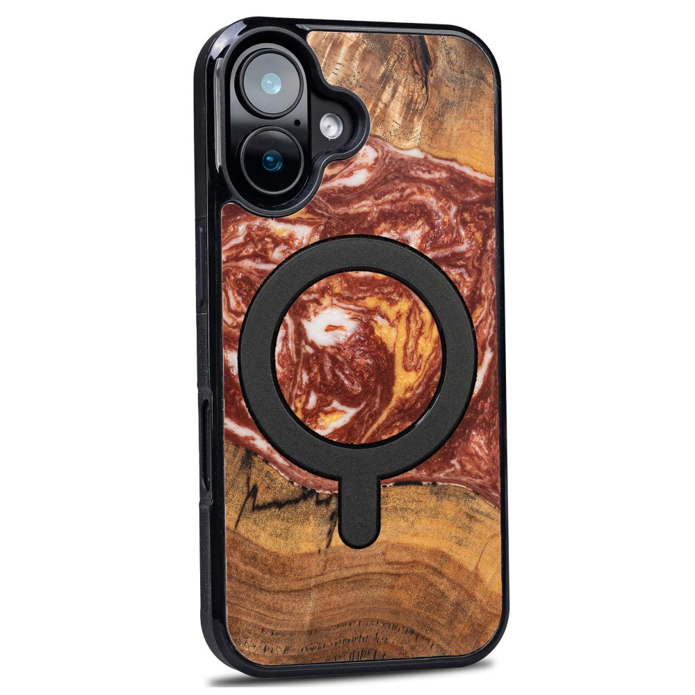 Bewood Resin Case for Apple iPhone 16 - Planets - Mars with MagSafe