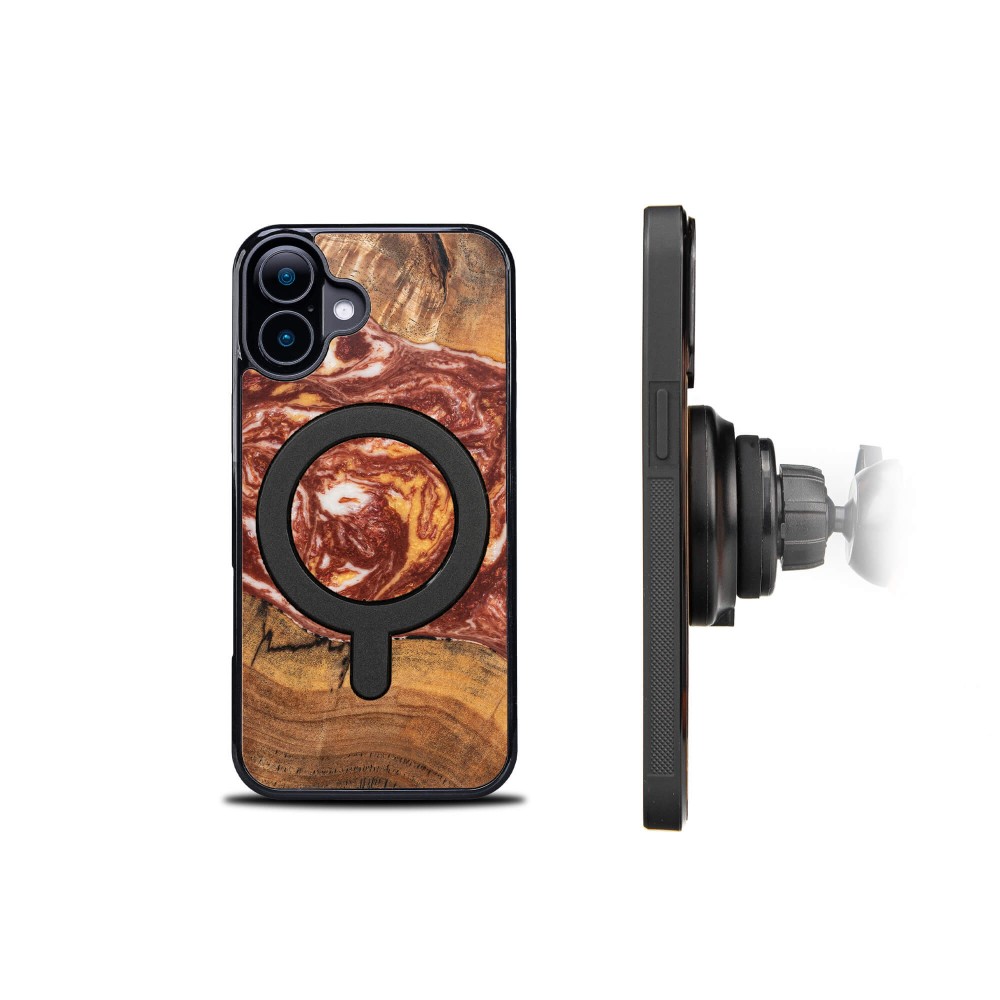 Bewood Resin Case for Apple iPhone 16 - Planets - Mars with MagSafe