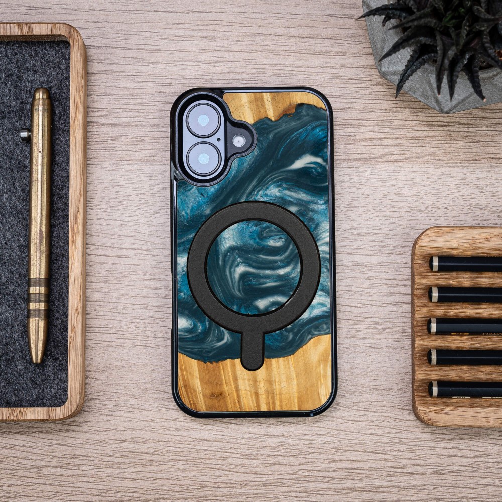 Bewood Resin Case for Apple iPhone 16 - 4 Elements - Air with MagSafe