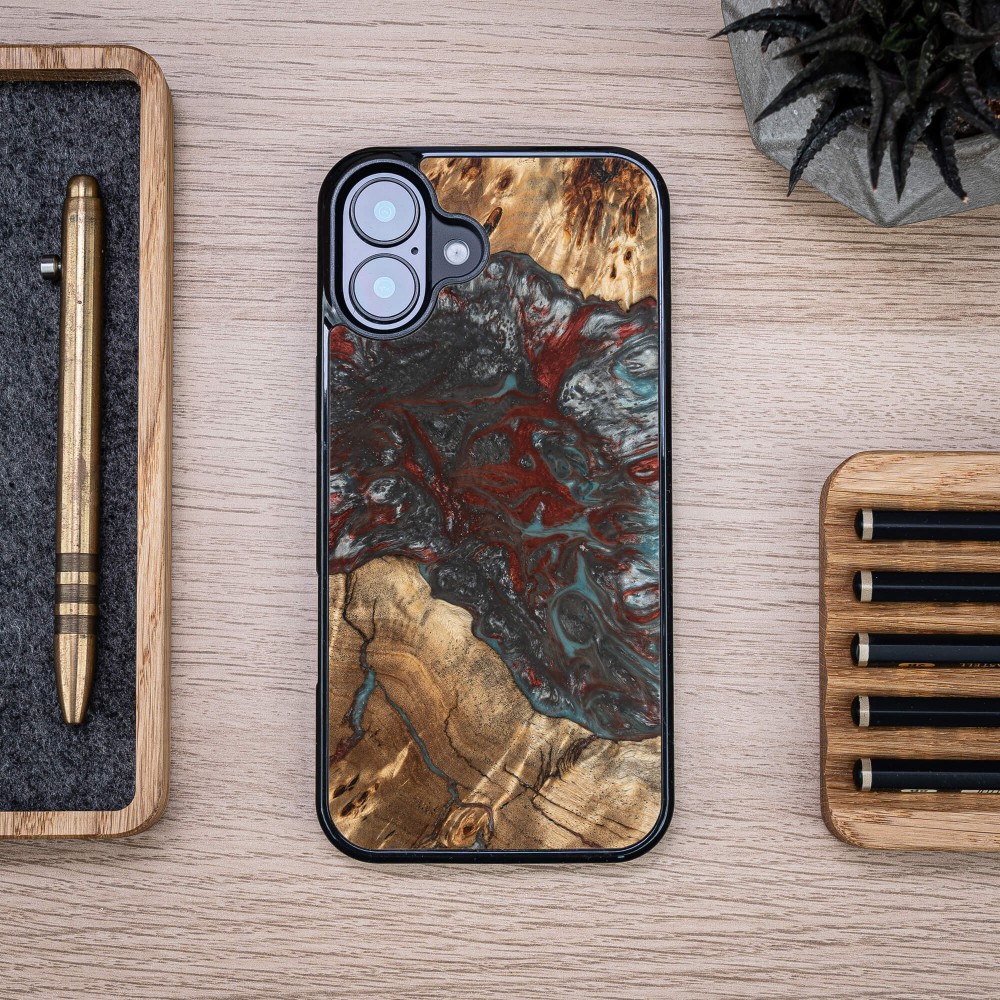Etui Bewood Unique do iPhone 16 Plus - Planets - Pluton (3)