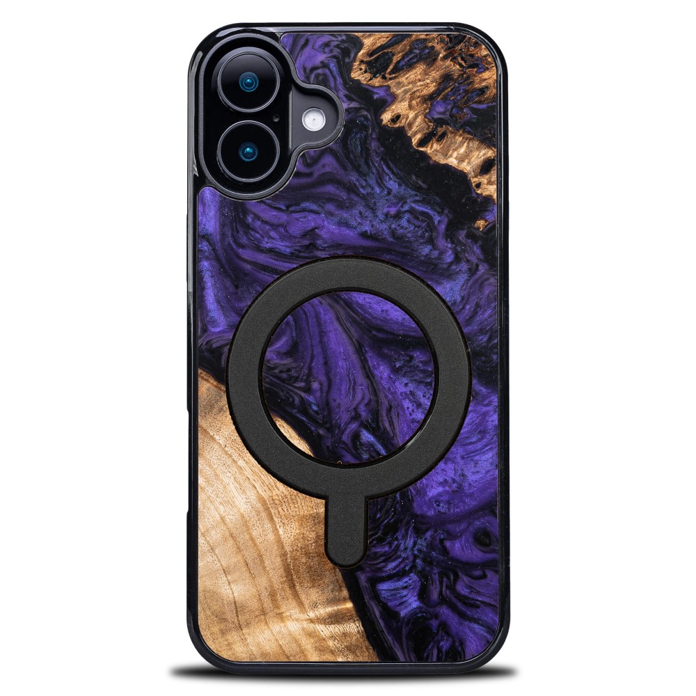 Etui Bewood Unique do iPhone 16 Plus - Violet z MagSafe (1)