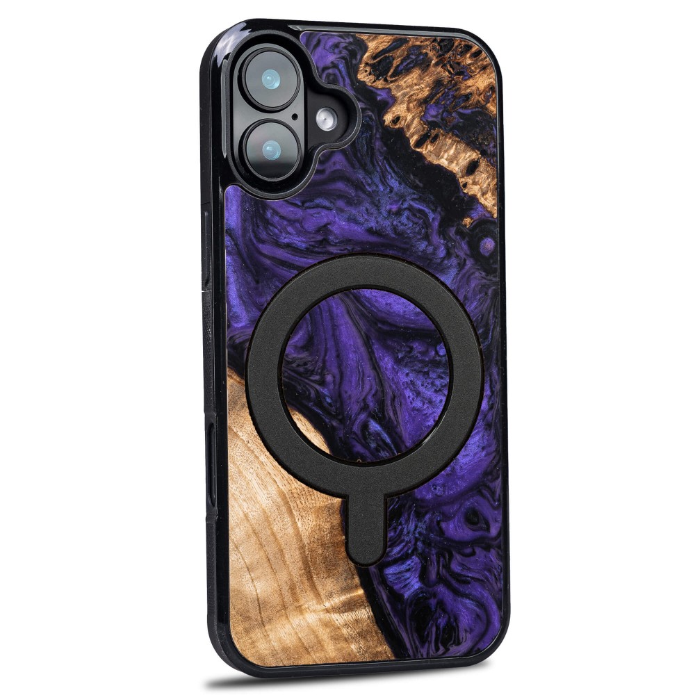 Etui Bewood Unique do iPhone 16 Plus - Violet z MagSafe (2)
