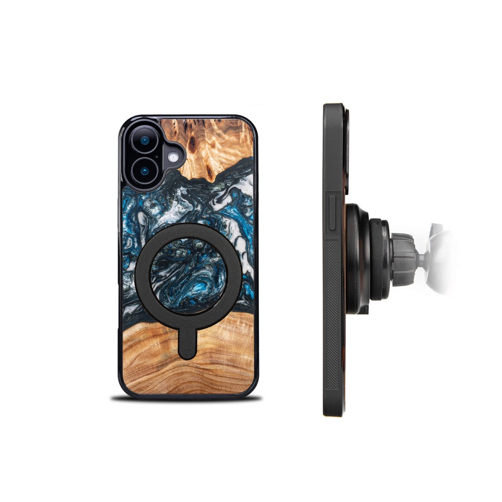 Etui Bewood Unique do iPhone 16 Plus - Planets - Ziemia z MagSafe (3)