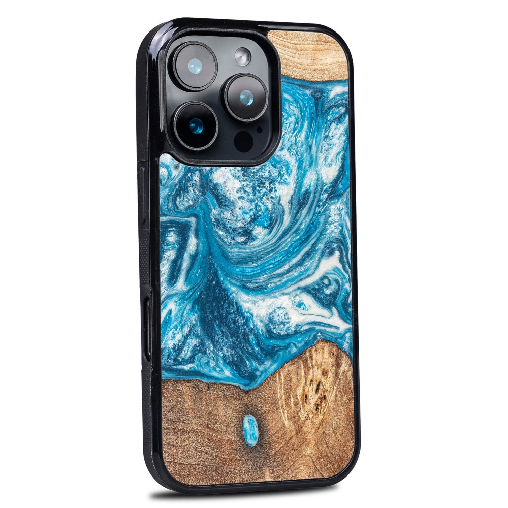 Etui Bewood Unique do iPhone 16 Pro - Planets - Uran