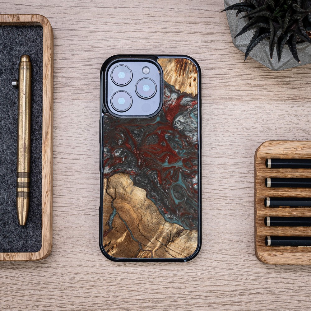 Bewood Resin Case for Apple iPhone 16 Pro - Planets - Pluto