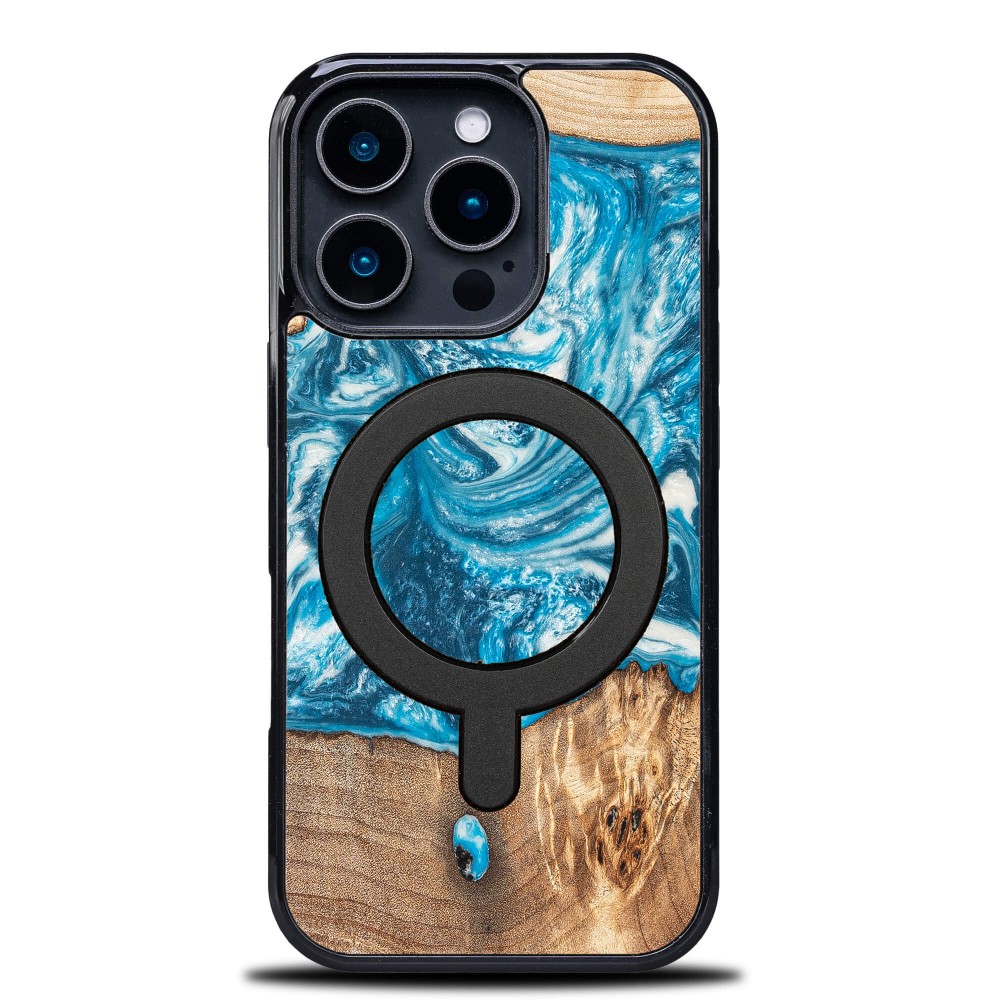 Etui Bewood Unique do iPhone 16 Pro - Planets - Uran z MagSafe