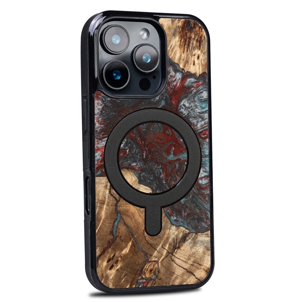 Bewood Resin Case for Apple iPhone 16 Pro - Planets - Pluto with MagSafe