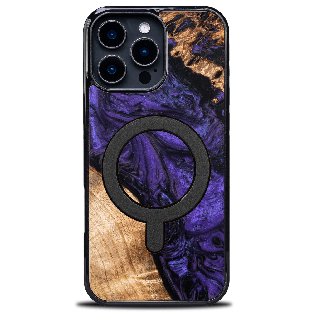 Bewood Resin Case for Apple iPhone 16 Pro Max - Violet with MagSafe